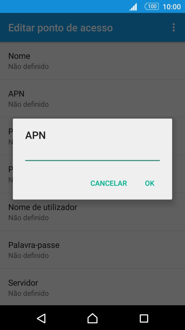 Introduza net2.vodafone.pt e prima OK.