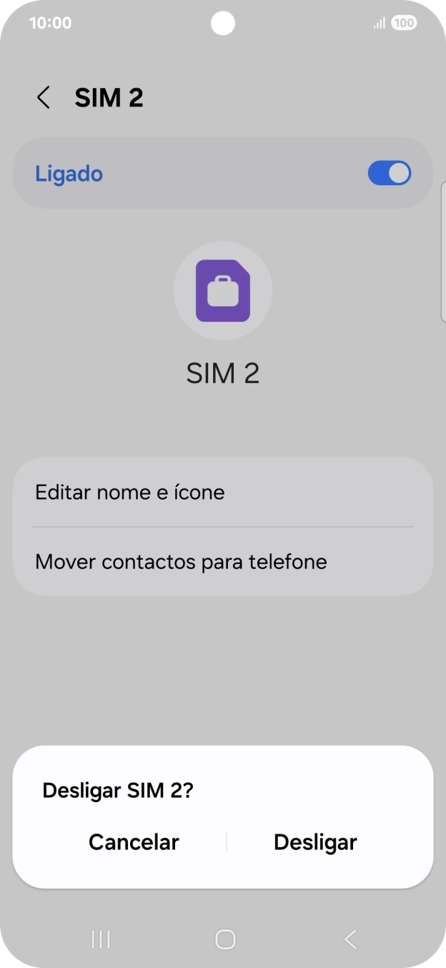 Se desativar a utilização do plano, deve premir Desligar.