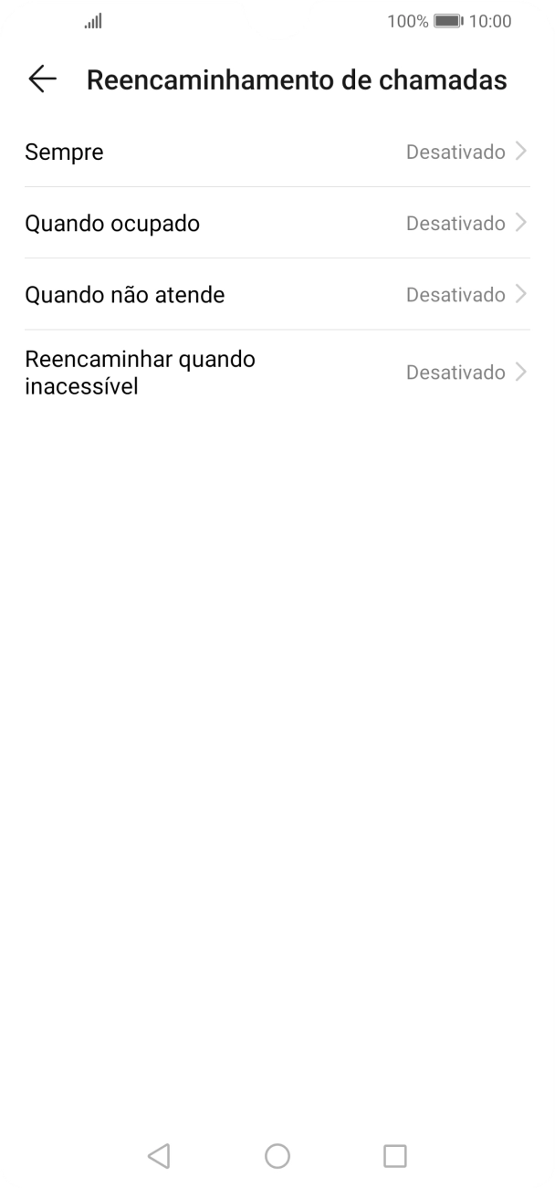 Prima o tipo de desvio pretendido.