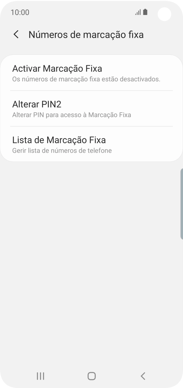 Prima Activar Marcação Fixa.