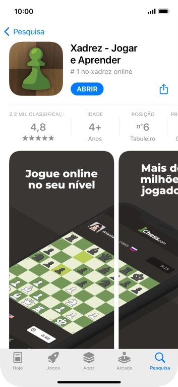 Para voltar ao ecrã inicial, deslize o dedo de baixo para cima a partir da base do ecrã.