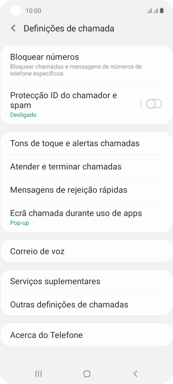 Prima Correio de voz.