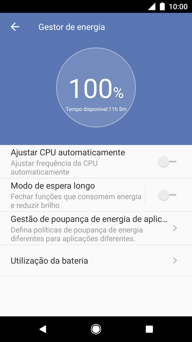 Prima o indicador junto da definição pretendida.