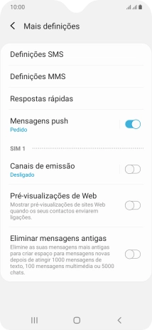 Prima Definições SMS.