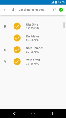 Prima o ícone para exportar.