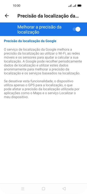 Se premir o indicador junto a 