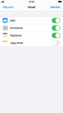Amennyiben a kijelzőn ez a képernyőkép látható, az e-mail-fiókodat felismerte a rendszer, és automatikusan beállította. Kövesd a képernyőn megjelenő utasításokat  további adatok csatolásához, és fejezd be az új fiók létrehozását.