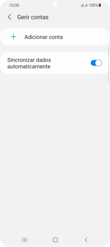 Prima Adicionar conta.