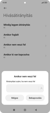 Írd be azt, hogy +36709090999, és válaszd a Bekapcsolás lehetőséget.