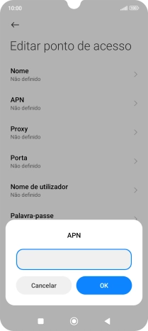 Introduza net2.vodafone.pt e prima OK.