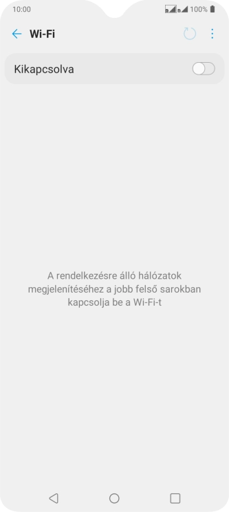 Kattints a csúszkára a funkció bekapcsolásához.