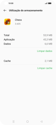 Prima Limpar cache.