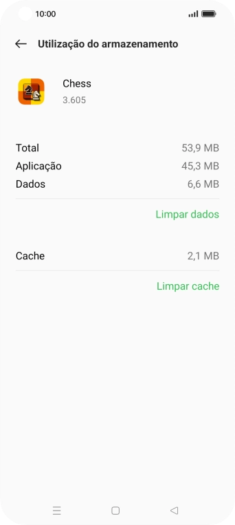 Prima Limpar cache.