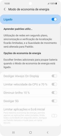 Prima a tecla de início para terminar e voltar ao ecrã inicial.