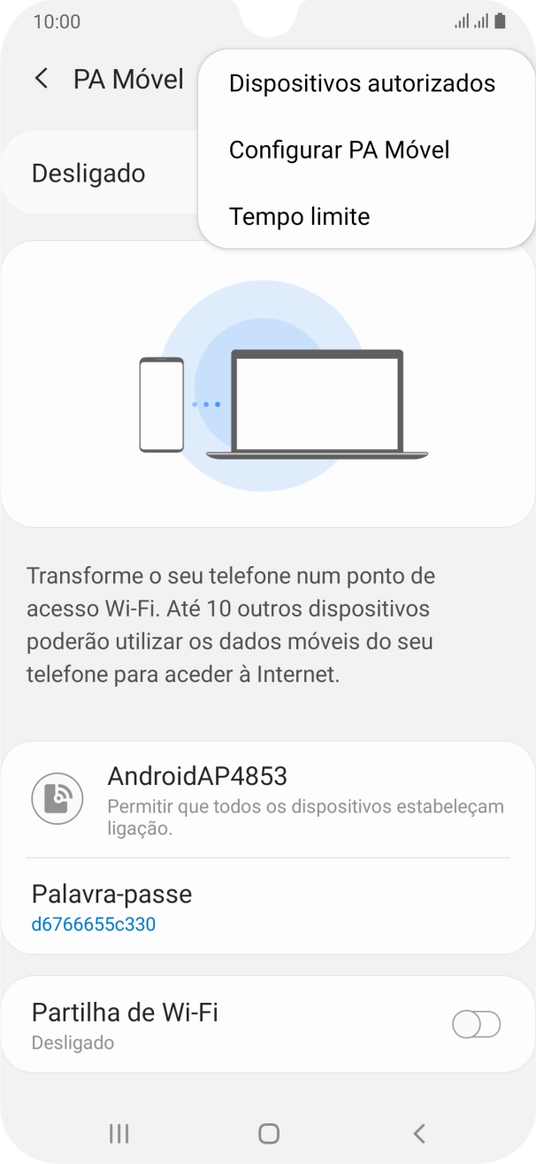 Prima Configurar PA Móvel.