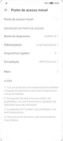 Prima Palavra-passe e introduza a password pretendida.
