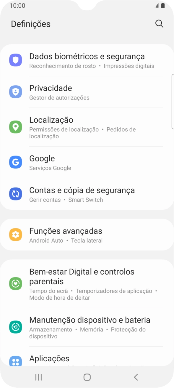 Prima Contas e cópia de segurança.