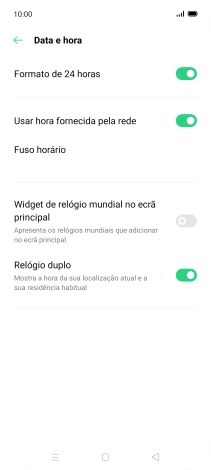 Prima a tecla de início para terminar e voltar ao ecrã inicial.