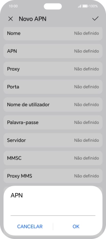 Introduza net2.vodafone.pt e prima OK.