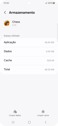 Prima Limpar cache.