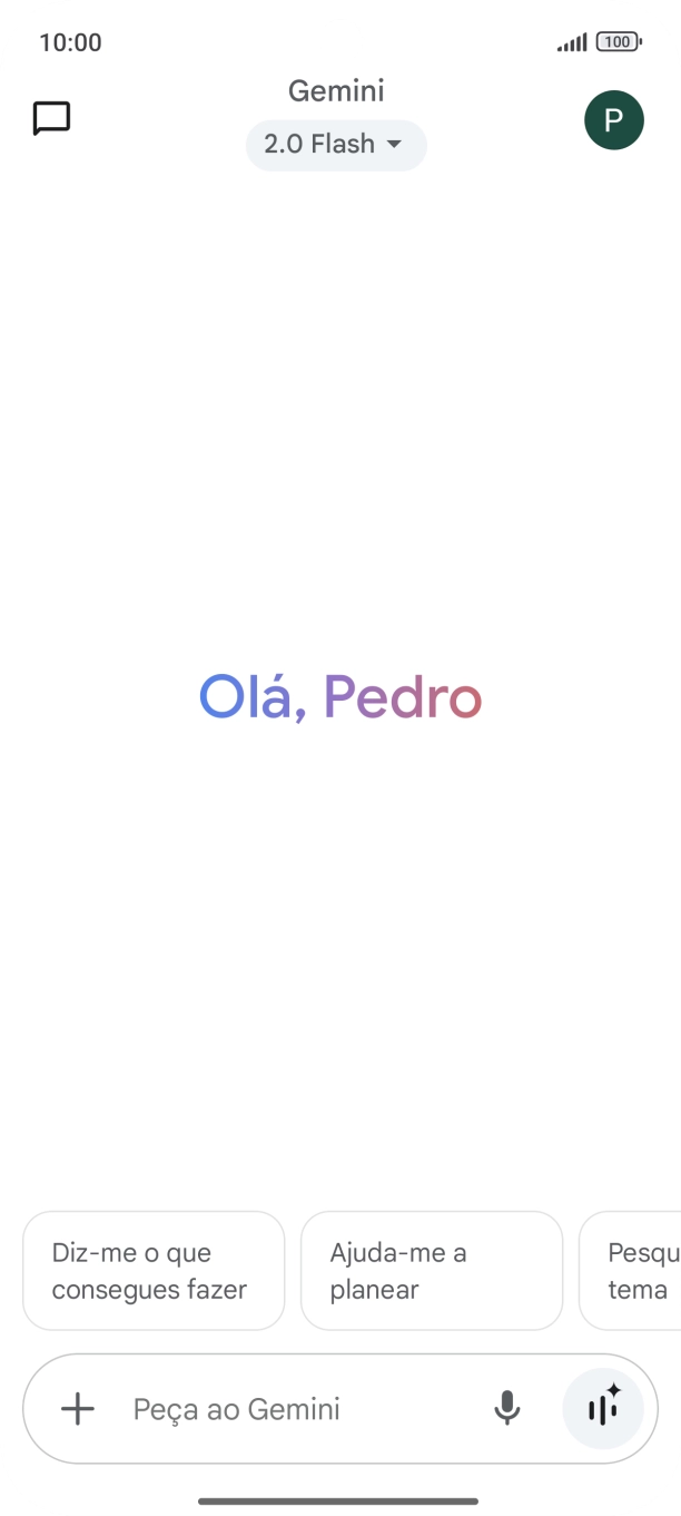 Prima o ícone de perfil.