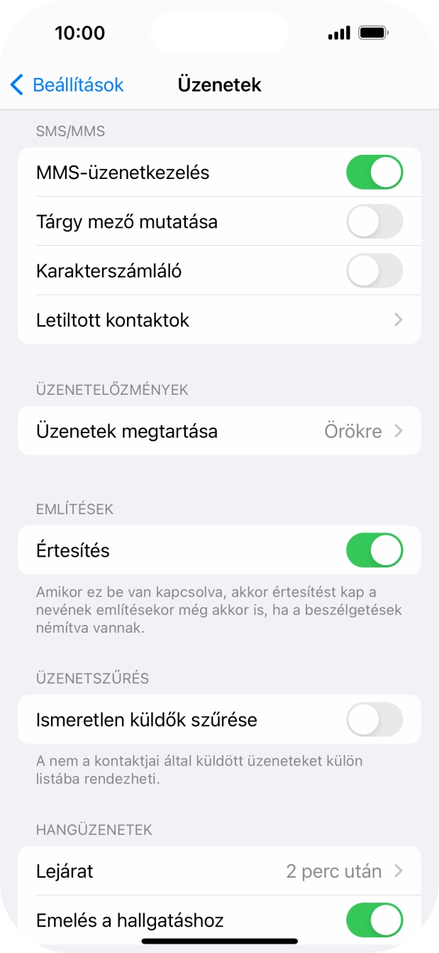 Húzd az ujjad felfelé a kijelző aljáról, hogy visszatérj a kezdőképernyőhöz.