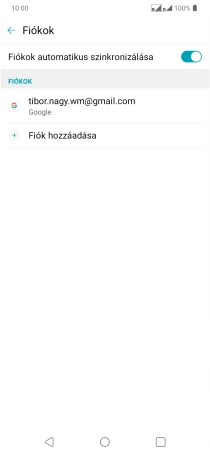 Válaszd a Fiók hozzáadása lehetőséget.