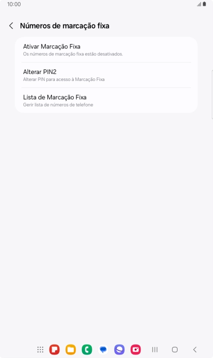 Prima Ativar Marcação Fixa.