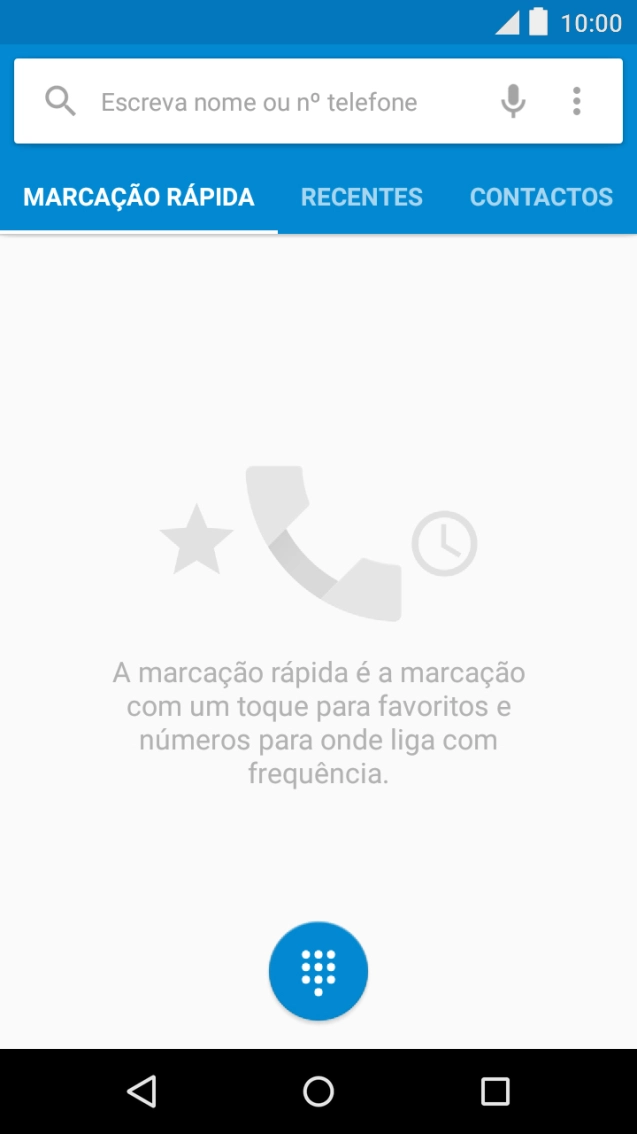 Prima o ícone de menu.