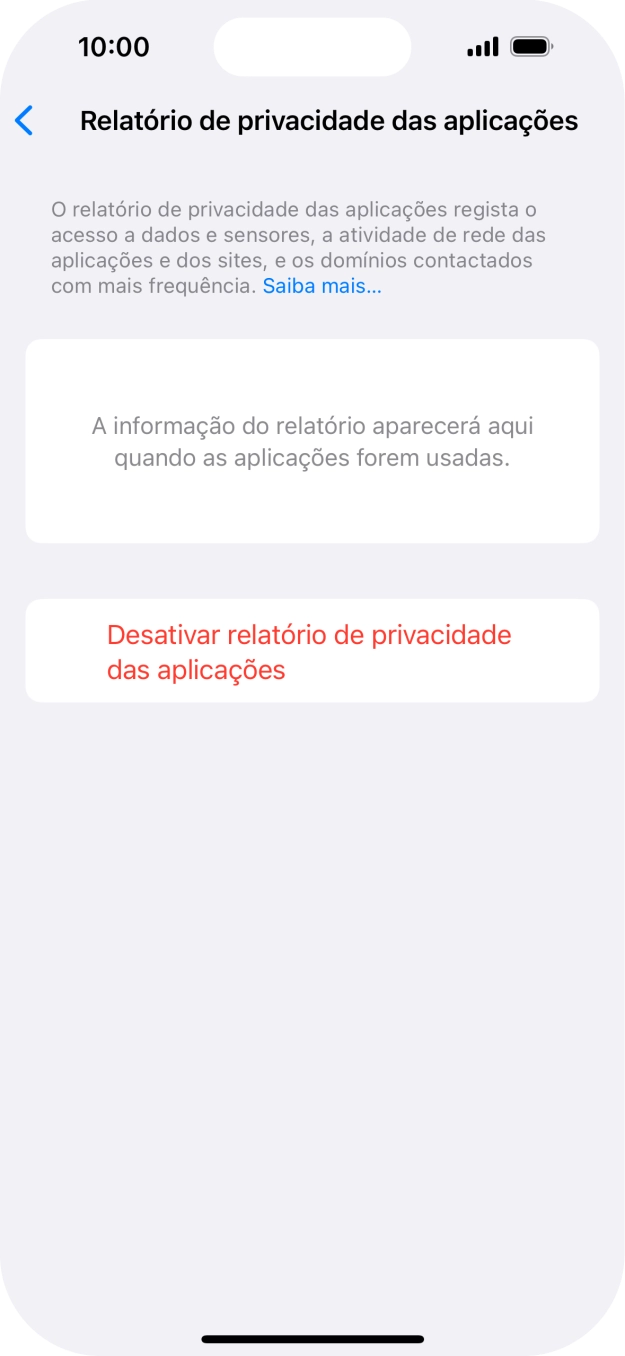 Para voltar ao ecrã inicial, deslize o dedo de baixo para cima a partir da base do ecrã.