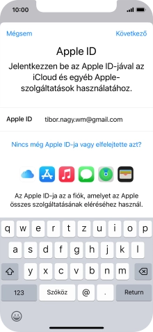 Válaszd a Következő lehetőséget.