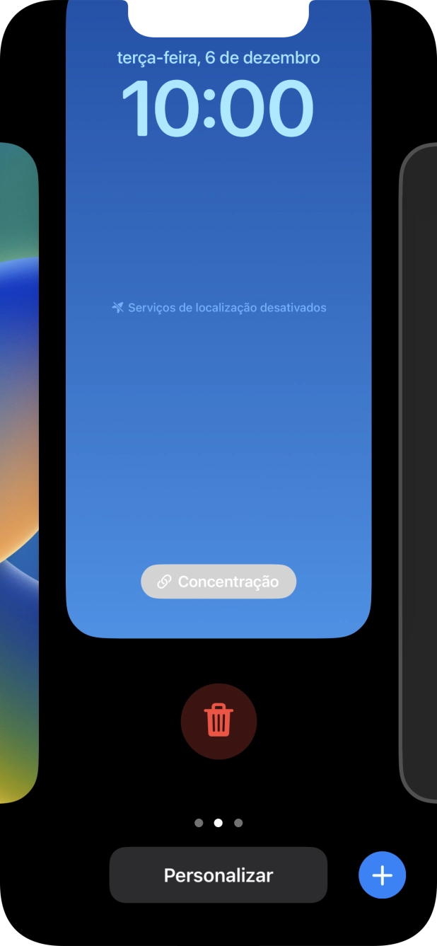 Prima o ícone para apagar.