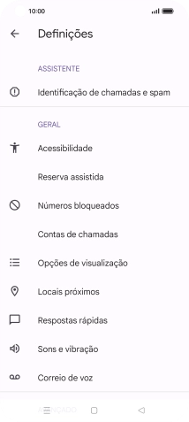 Prima Contas de chamadas.