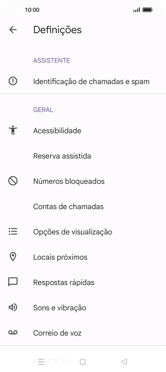 Prima Contas de chamadas.