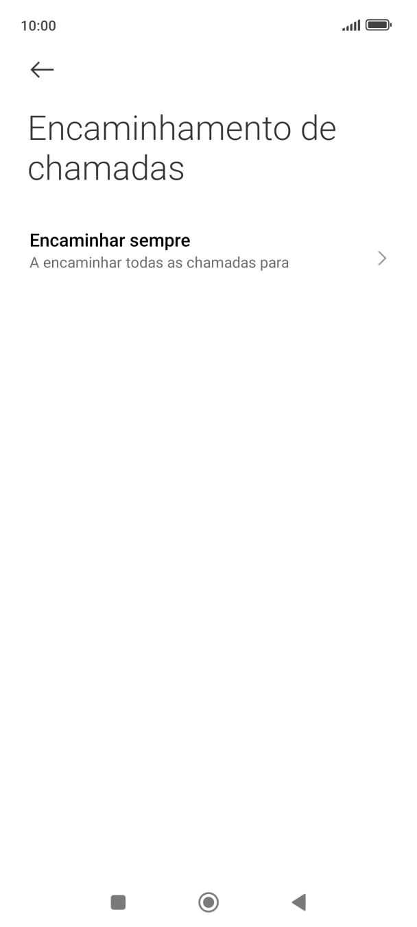 Prima o tipo de desvio pretendido.