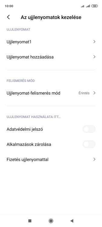 Kattints a kívánt beállítások melletti csúszkákra a funkciók be- vagy kikapcsolásához.