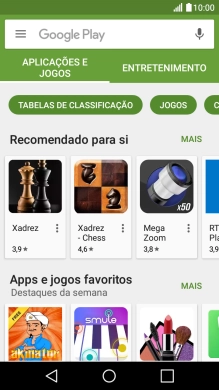 Prima a caixa de pesquisa.
