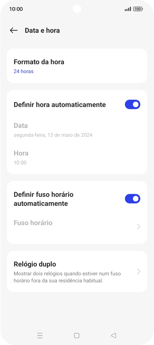 Prima a tecla de início para terminar e voltar ao ecrã inicial.