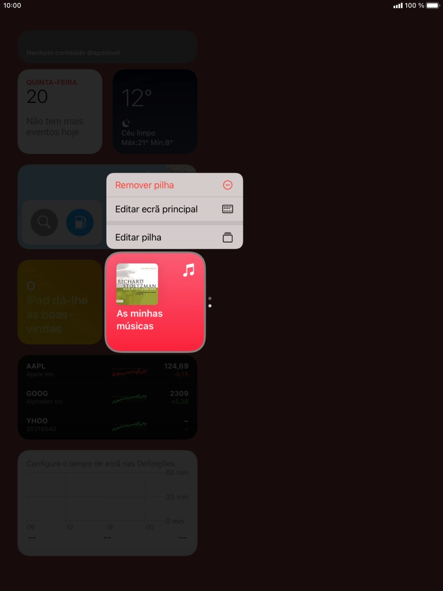 Prima Remover pilha.