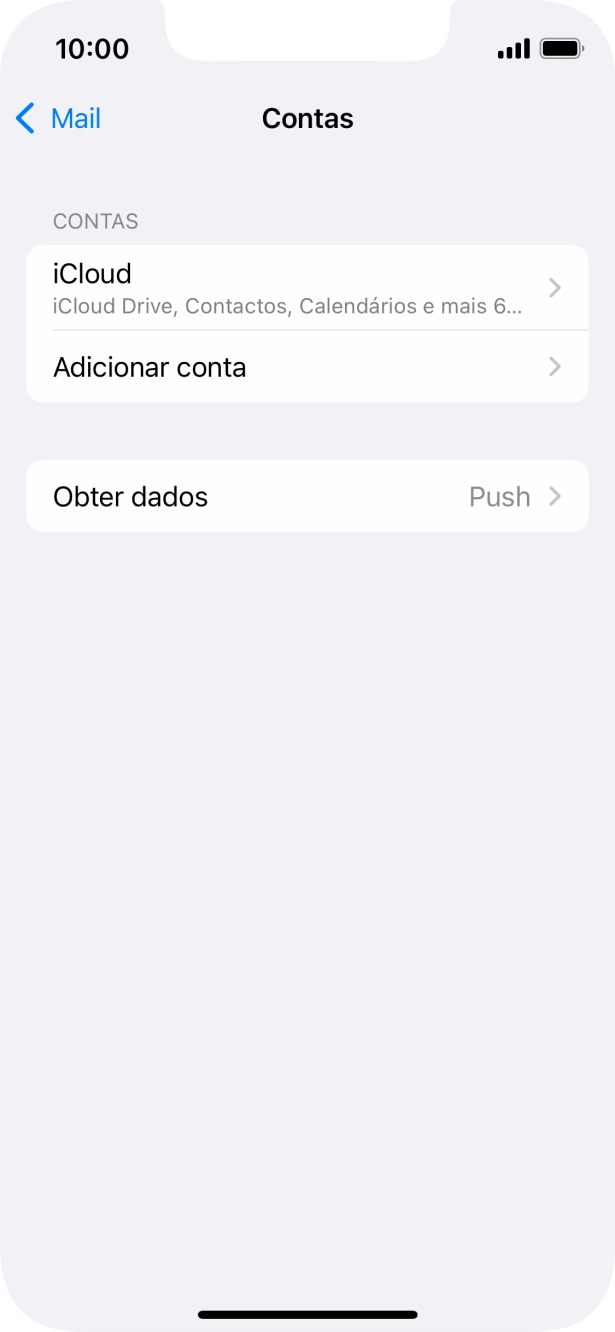 Prima Adicionar conta.