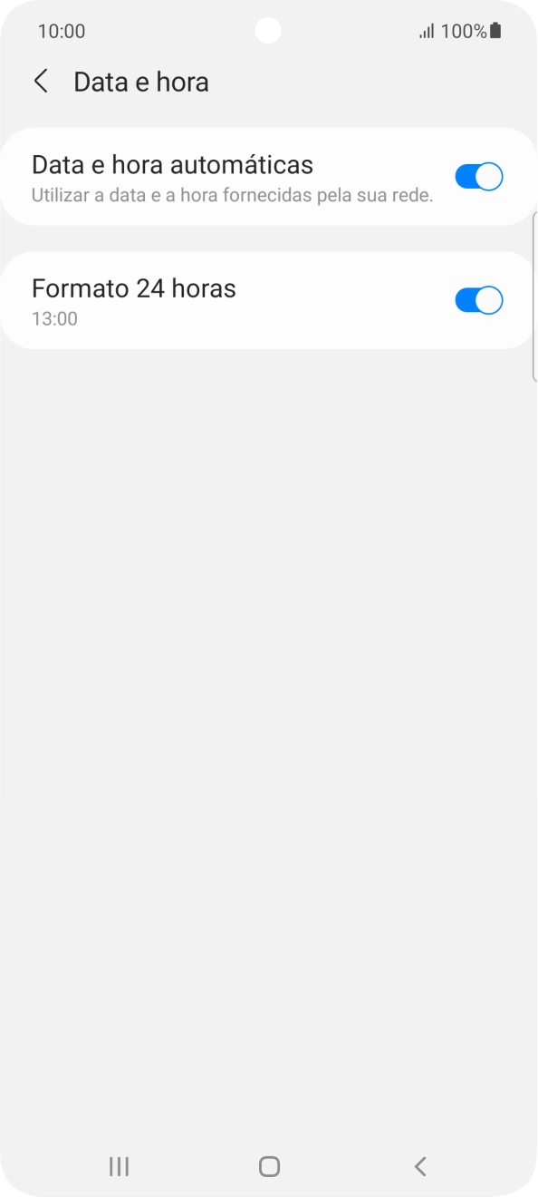 Prima a tecla de início para terminar e voltar ao ecrã inicial.