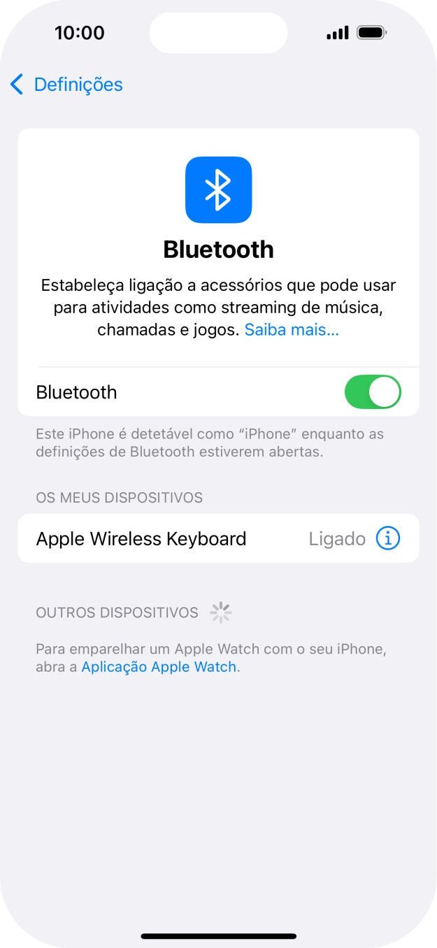 Para voltar ao ecrã inicial, deslize o dedo de baixo para cima a partir da base do ecrã.