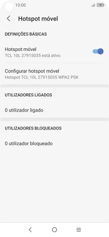 Prima a tecla de início para terminar e voltar ao ecrã inicial.