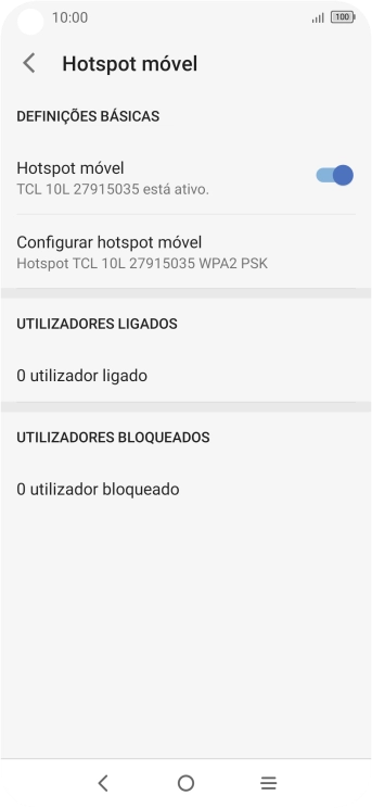 Prima a tecla de início para terminar e voltar ao ecrã inicial.