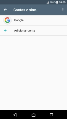 Prima Adicionar conta.