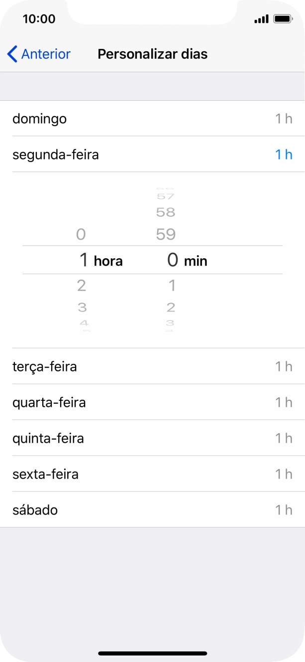 Escolha o período pretendido.