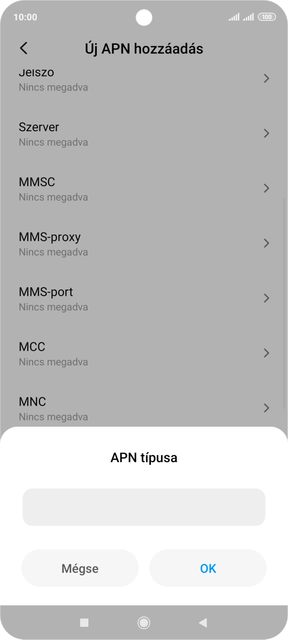Írd be azt, hogy default, és válaszd az OK lehetőséget.