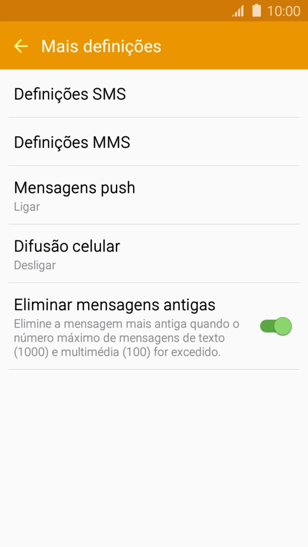 Prima Definições SMS.