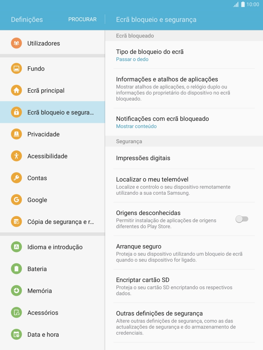 Prima Outras definições de segurança.