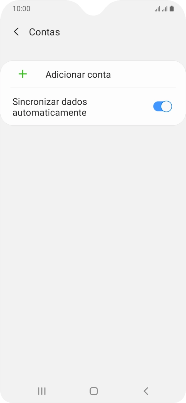 Prima Adicionar conta.